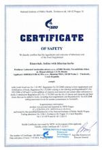 Certificate of safety Integratore alimentare Elemvitals. Iodine with siberian herbs, 60 capsule