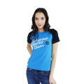 T-shirt da donna Siberian Super Team (colore: azzurro, taglia: M)