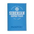 Custodia per passaporto Siberian Super Team (colore: azzurro)