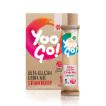 Yoo Go! Beta-glucan Drink Mix (Strawberry). Bevanda ipocalorica senza alcool con dolcificante, 70 g 500512